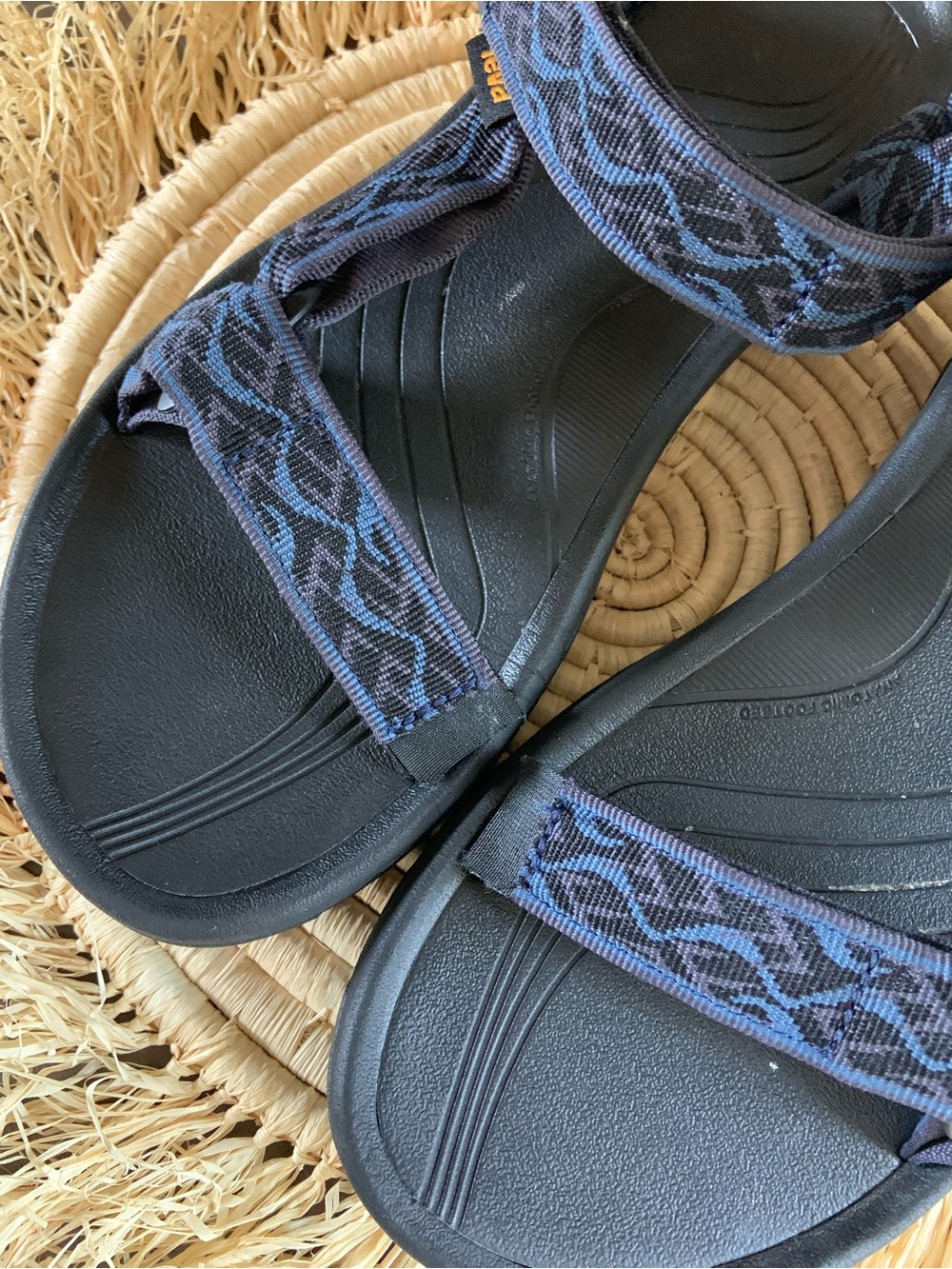 TEVA Men's Hurricane XLT Hiking Sandals Black Blue 8 - Picture 5 of 12